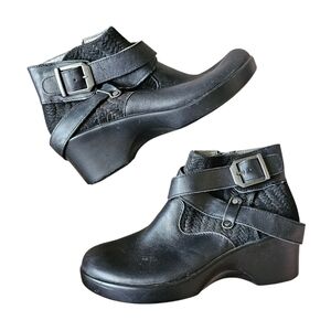 Alegria Eva Women's Black Buckle Ankle Boots Size 35